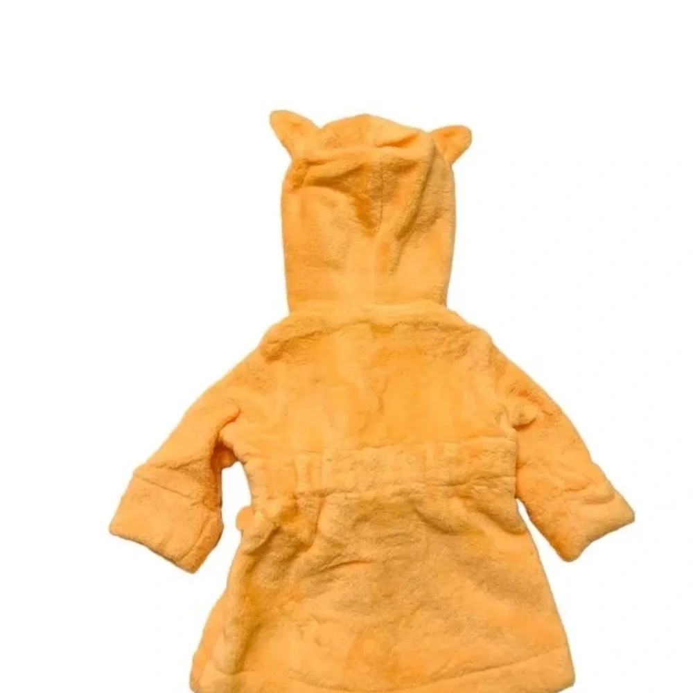 Cloud Island Fox Hooded Bath Robe | 6–9 Months | Baby Plush Robe